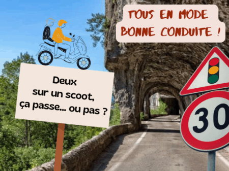Prendre un passager sur son scooter