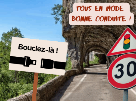 Ceinture : à l’avant comme à l’arrière