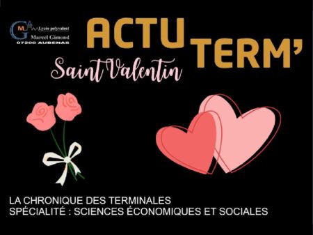 ACTU TERM' : La chronique du lycée Marcel Gimond d'Aubenas