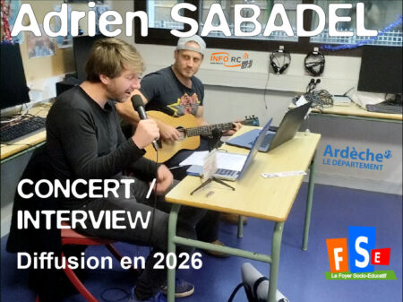 Adrien Sabadel en concert-interview au collège Roqua
