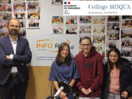 M. Souchon, un chef d'établissement au micro